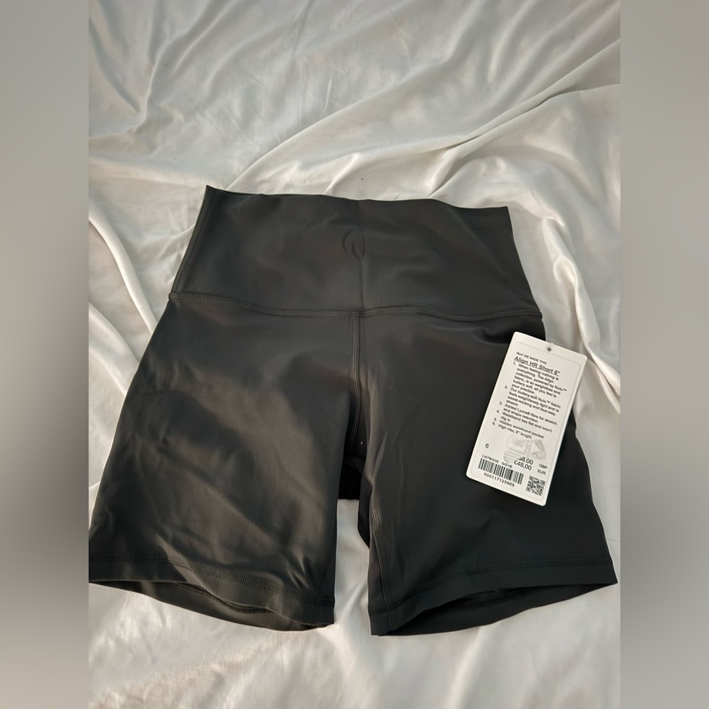 Grey Lululemon Biker Shorts 6”